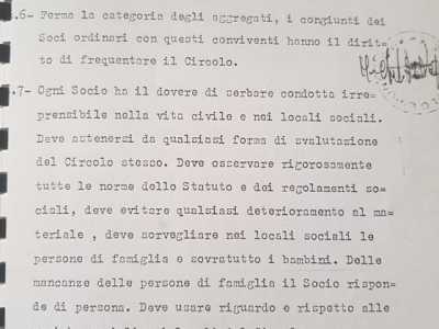 ...con i 25 punti che ogni membro era tenuto a rispettare